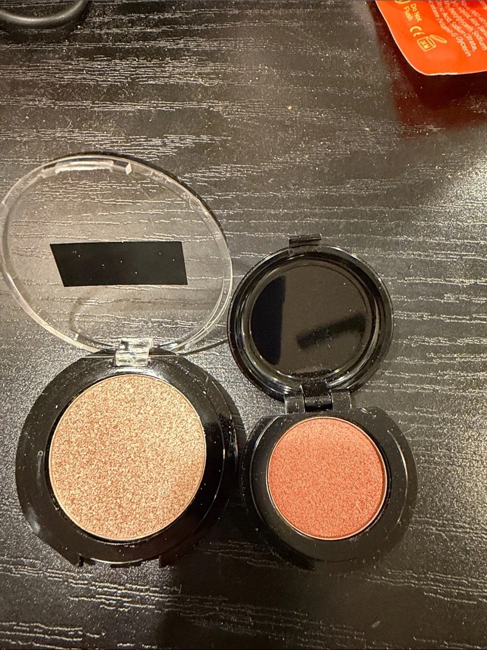 NYX Shimmering Bronze Eyeshadow & others, collection of 5 browns/shimmers